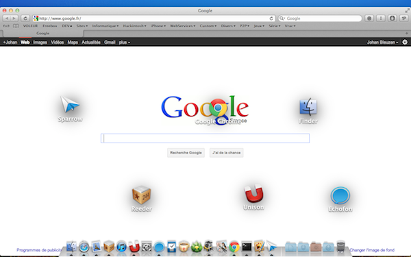 Safari apparait au dessus des captures des autres applications…