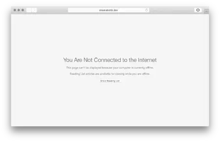 Safari : “You are not connected to the Internet”