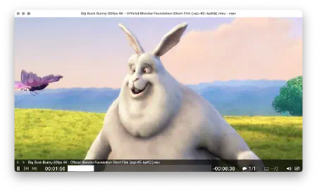 Interface par défaut de mpv