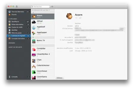 Capture de 1Password.app