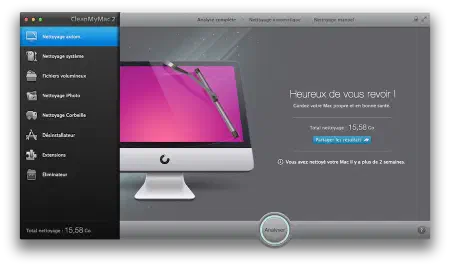 Capture de CleanMyMac 2