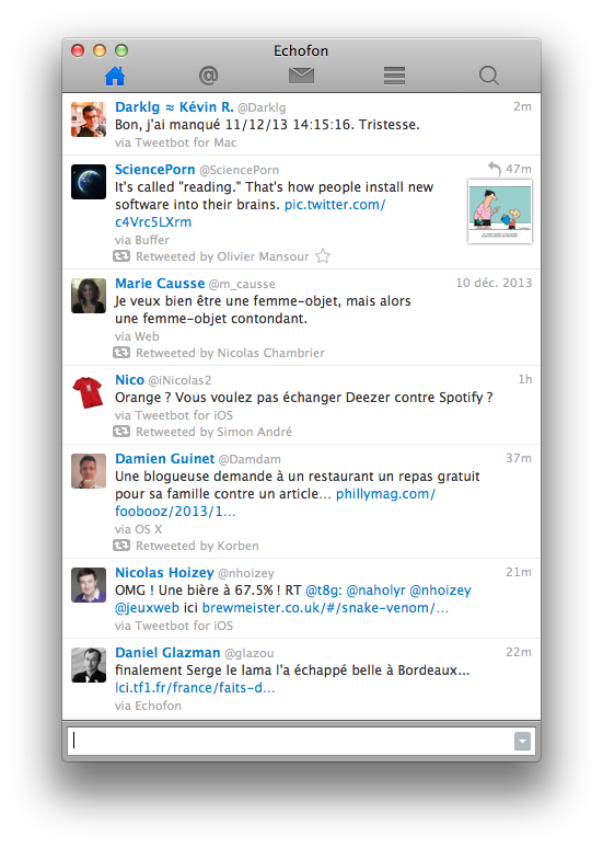 Capture de Echofon.app