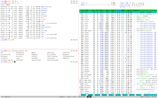 Capture de mon Terminal avec tmux